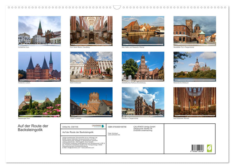 Auf der Route der Backsteingotik (CALVENDO Wandkalender 2027)