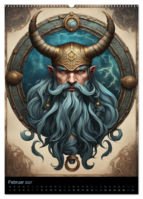 Sternzeichen Nordische Mythology (CALVENDO Wandkalender 2027)