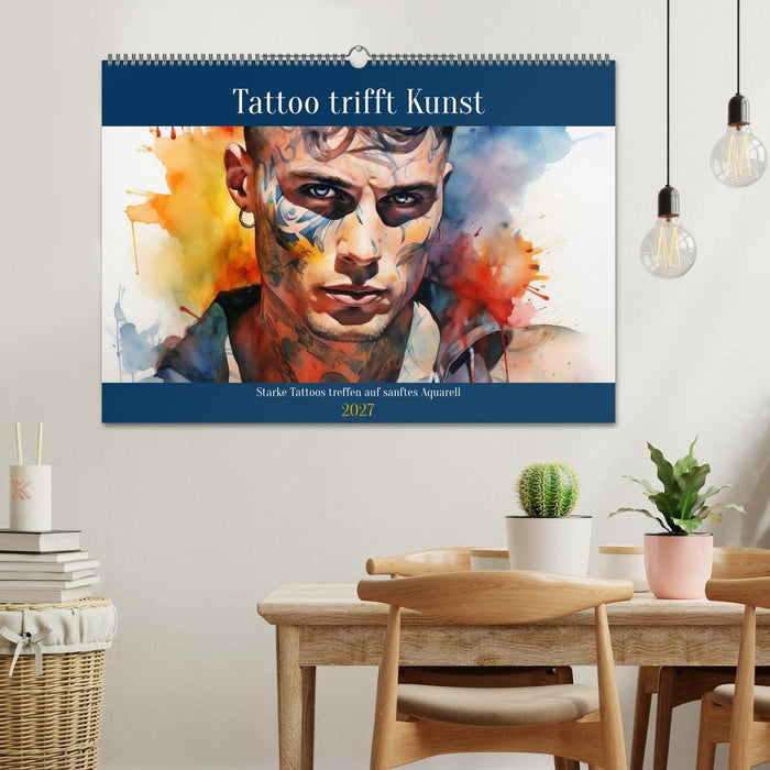Tattoo trifft Kunst (CALVENDO Wandkalender 2027)