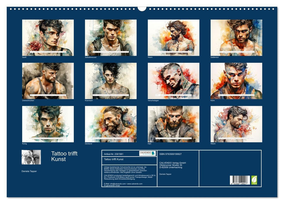 Tattoo trifft Kunst (CALVENDO Wandkalender 2027)