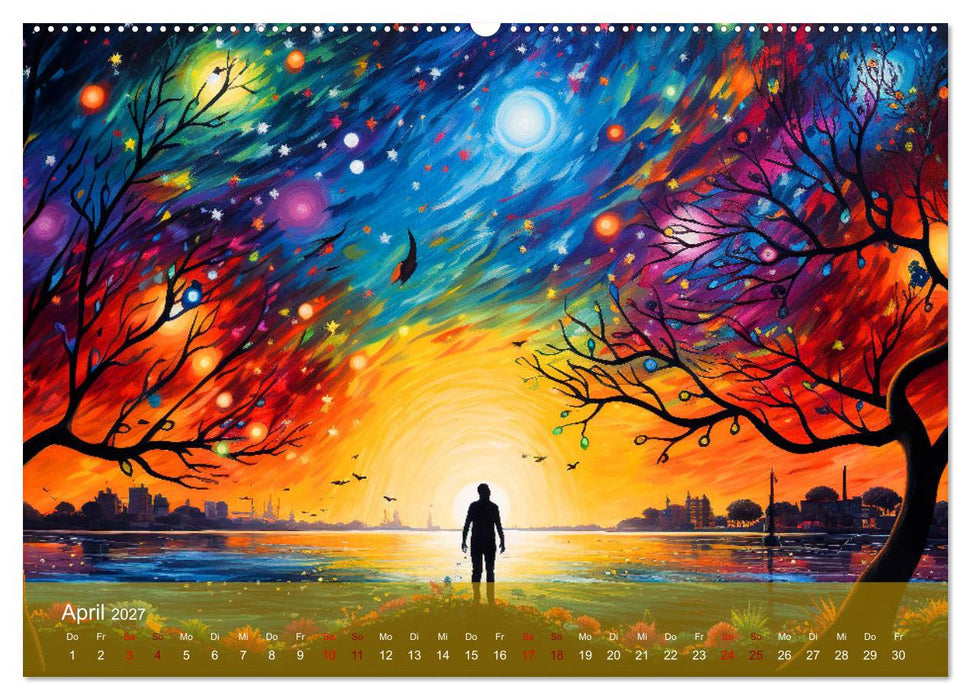 "Visionäre Leinwand: Kreative Symbole für Träume und Visionen" (CALVENDO Wandkalender 2027)