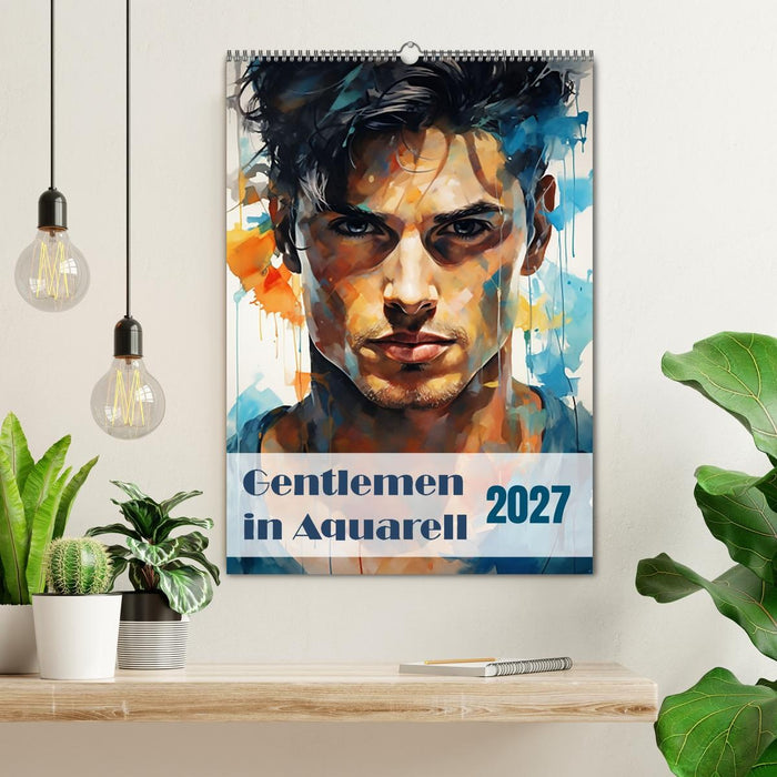 Gentlemen in Aquarell (CALVENDO Wandkalender 2027)