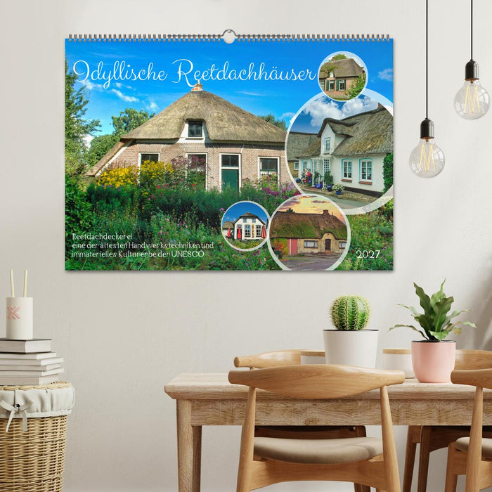 Idyllische Reetdachhäuser (CALVENDO Wandkalender 2027)