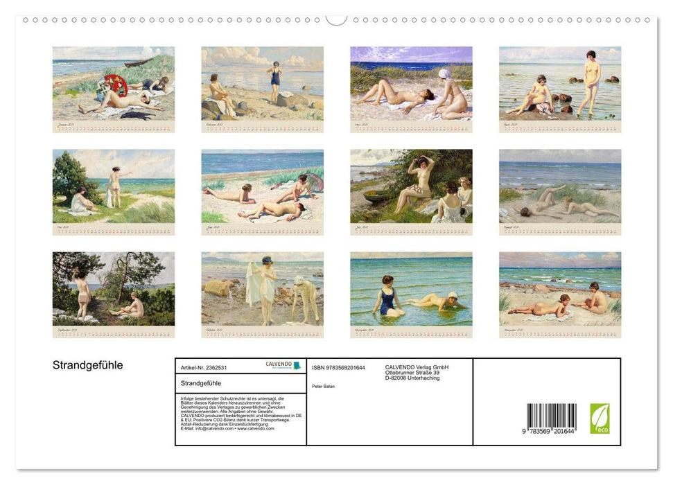 Strandgefühle (CALVENDO Premium Wandkalender 2027)