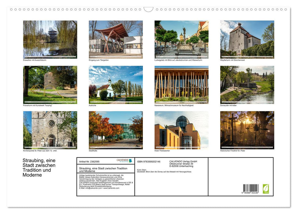 Straubing, eine Stadt zwischen Tradition und Moderne (CALVENDO Wandkalender 2027)