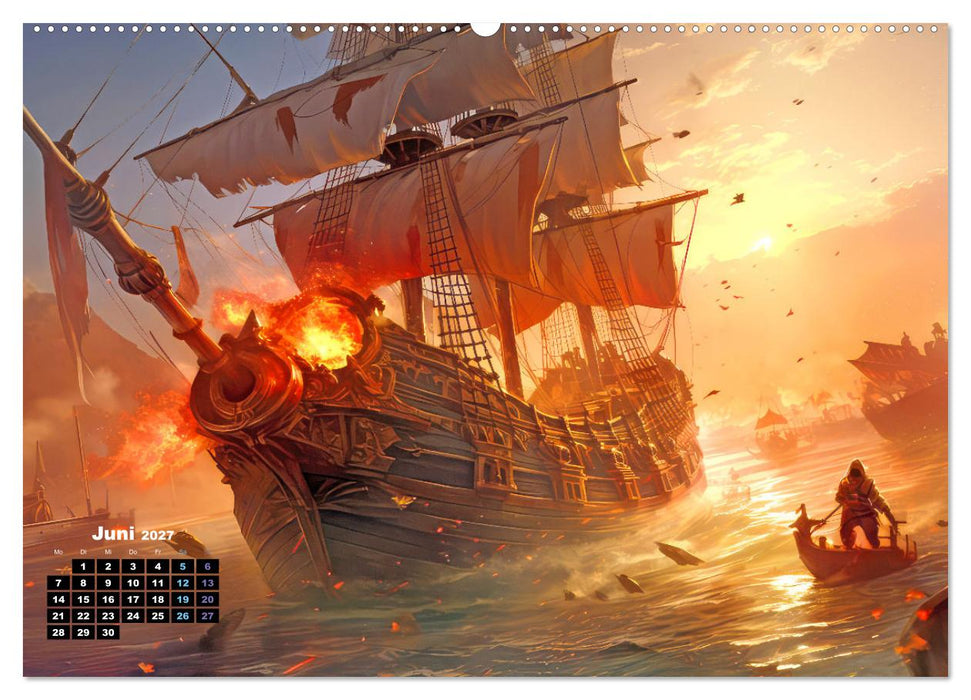 Piraten - Eine unsterbliche Faszination (CALVENDO Premium Wandkalender 2027)