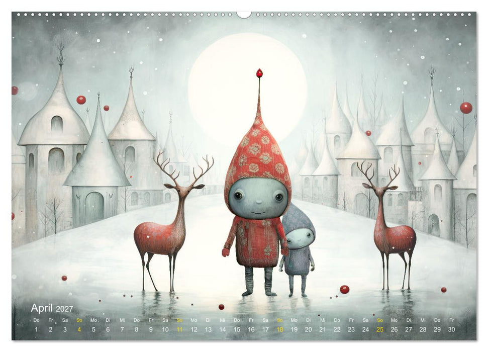 Wintermärchen - Im Land der Wichtel (CALVENDO Premium Wandkalender 2027)