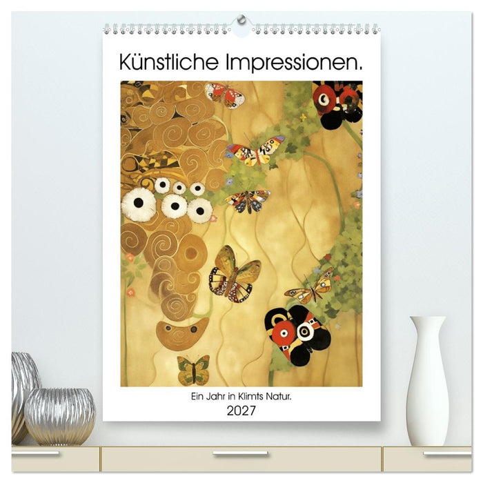 Künstliche Impressionen. Ein Jahr in Klimts Natur. (CALVENDO Premium Wandkalender 2027)