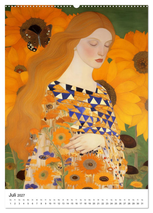 Künstliche Impressionen. Ein Jahr in Klimts Natur. (CALVENDO Premium Wandkalender 2027)