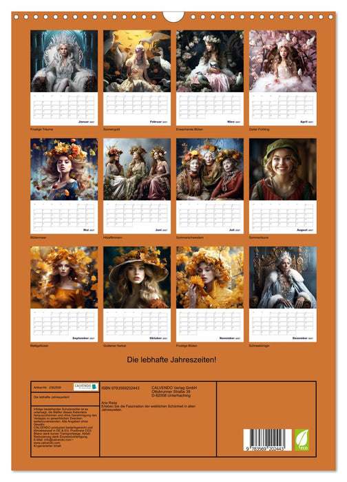 Die lebhafte Jahreszeiten! (CALVENDO Wandkalender 2027)