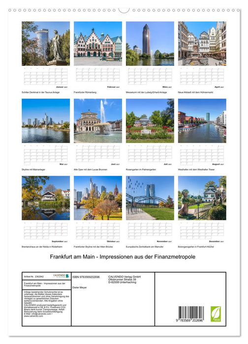 Frankfurt am Main - Impressionen aus der Finanzmetropole (CALVENDO Premium Wandkalender 2027)