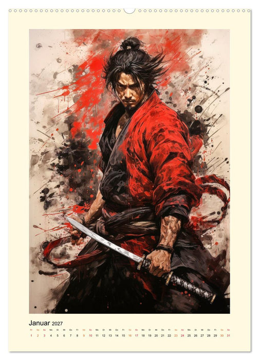 Samurai Helden (CALVENDO Premium Wandkalender 2027)