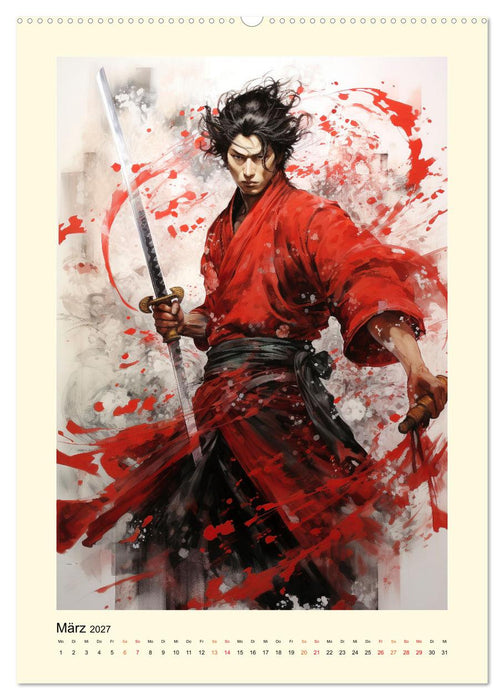 Samurai Helden (CALVENDO Premium Wandkalender 2027)