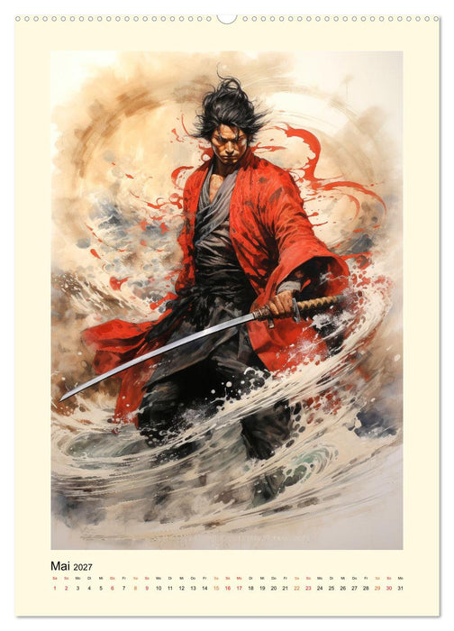 Samurai Helden (CALVENDO Premium Wandkalender 2027)