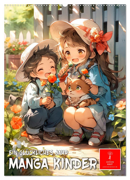 Manga Kinder - ein glückliches Jahr (CALVENDO Wandkalender 2027)