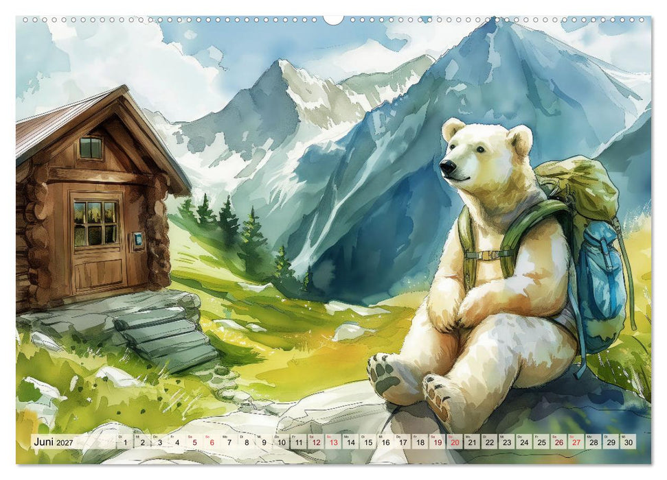 Eisbär Eik auf Europareise (CALVENDO Wandkalender 2027)