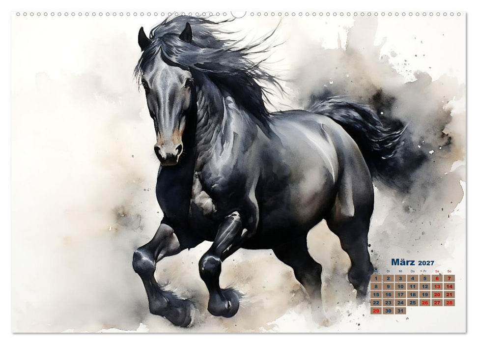 Kraftpakete in Aquarell (CALVENDO Wandkalender 2027)