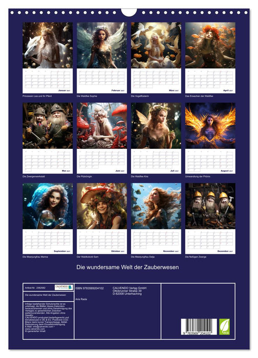 Die wundersame Welt der Zauberwesen (CALVENDO Wandkalender 2027)