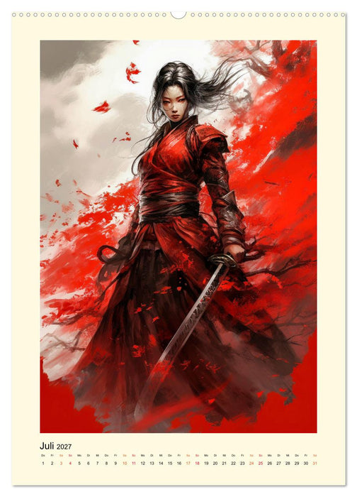 Samurai Amazonen (CALVENDO Premium Wandkalender 2027)