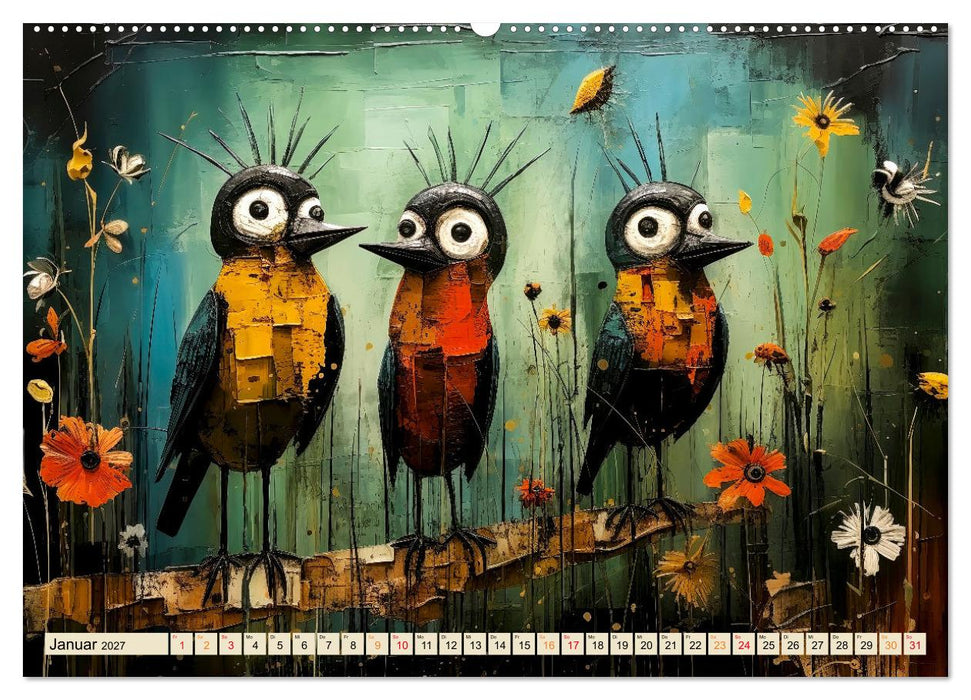 Vögel - ein schöner Tag (CALVENDO Wandkalender 2027)