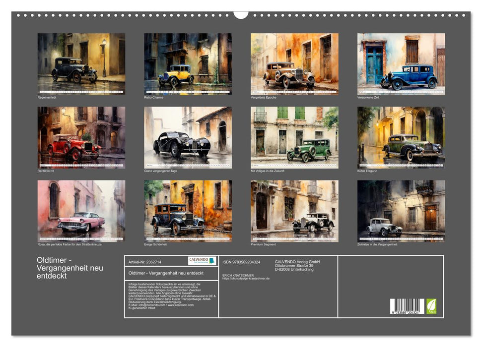 Oldtimer - Vergangenheit neu entdeckt (CALVENDO Wandkalender 2027)