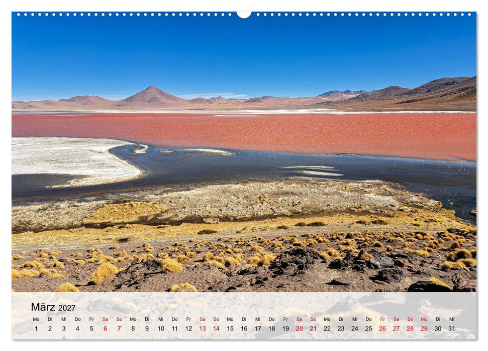 Entdecke Südamerika: Monat für Monat (CALVENDO Wandkalender 2027)