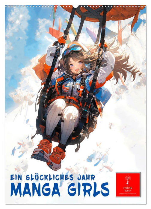 Manga Girls - ein glückliches Jahr (CALVENDO Wandkalender 2027)