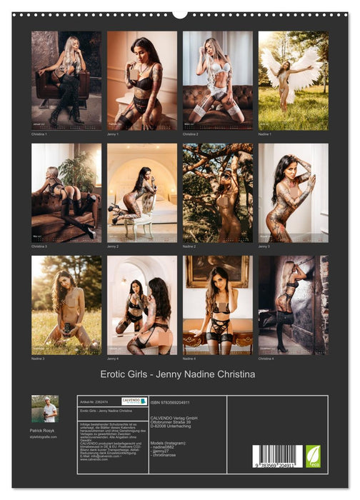 Erotic Girls - Jenny Nadine Christina (CALVENDO Premium Wandkalender 2027)