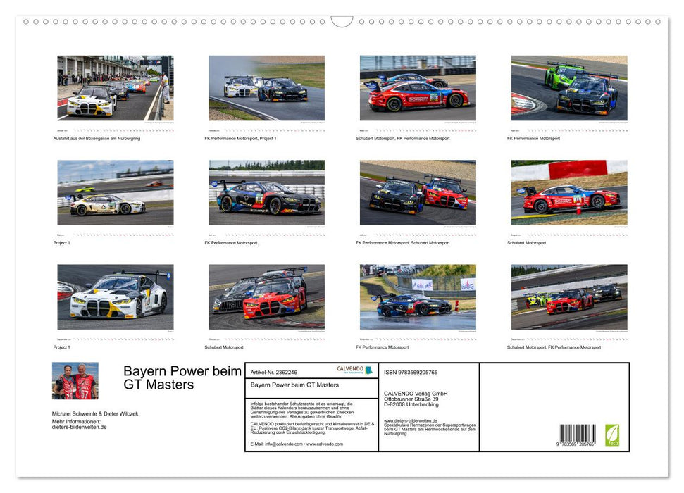 Bayern Power beim GT Masters (CALVENDO Wandkalender 2027)