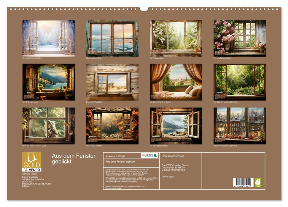 Aus dem Fenster geblickt (CALVENDO Wandkalender 2027)