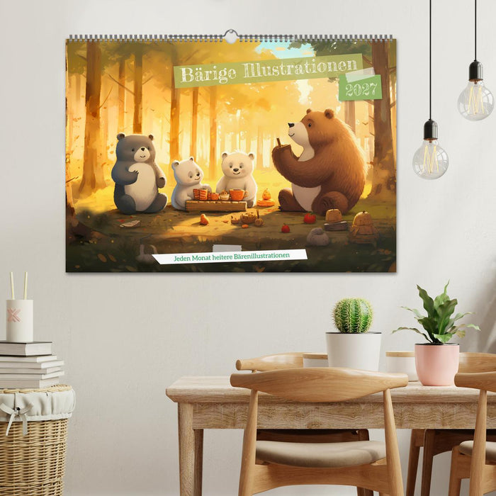 Bärige Illustrationen (CALVENDO Wandkalender 2027)