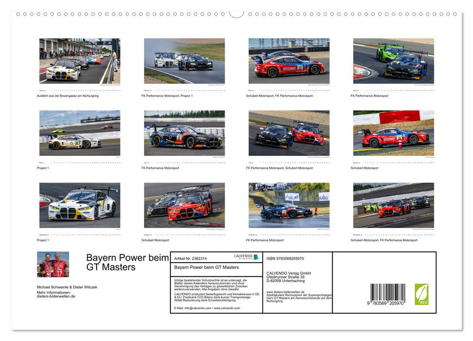 Bayern Power beim GT Masters (CALVENDO Premium Wandkalender 2027)