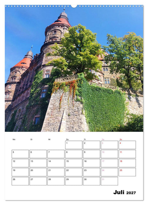 Schloss Fürstenstein in Polen - ein Reiseplaner (CALVENDO Premium Wandkalender 2027)