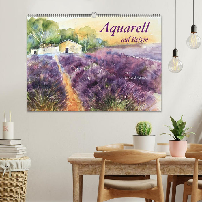 Aquarell auf Reisen - mit Eckard Funck (CALVENDO Wandkalender 2027)
