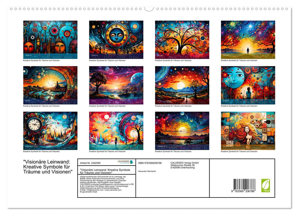 "Visionäre Leinwand: Kreative Symbole für Träume und Visionen" (CALVENDO Premium Wandkalender 2027)