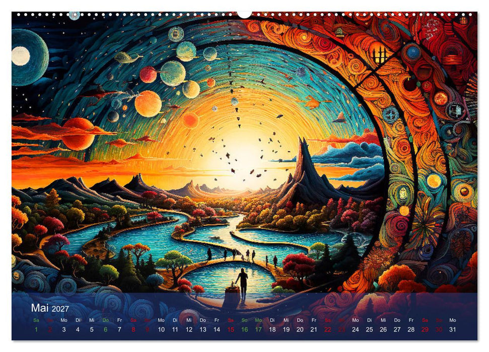 "Visionäre Leinwand: Kreative Symbole für Träume und Visionen" (CALVENDO Premium Wandkalender 2027)