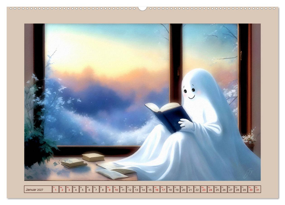 Korbinian, der kleine Geist (CALVENDO Premium Wandkalender 2027)