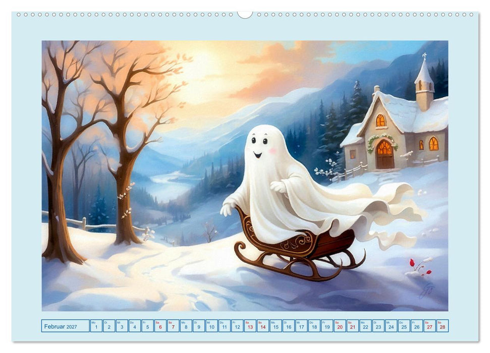 Korbinian, der kleine Geist (CALVENDO Premium Wandkalender 2027)