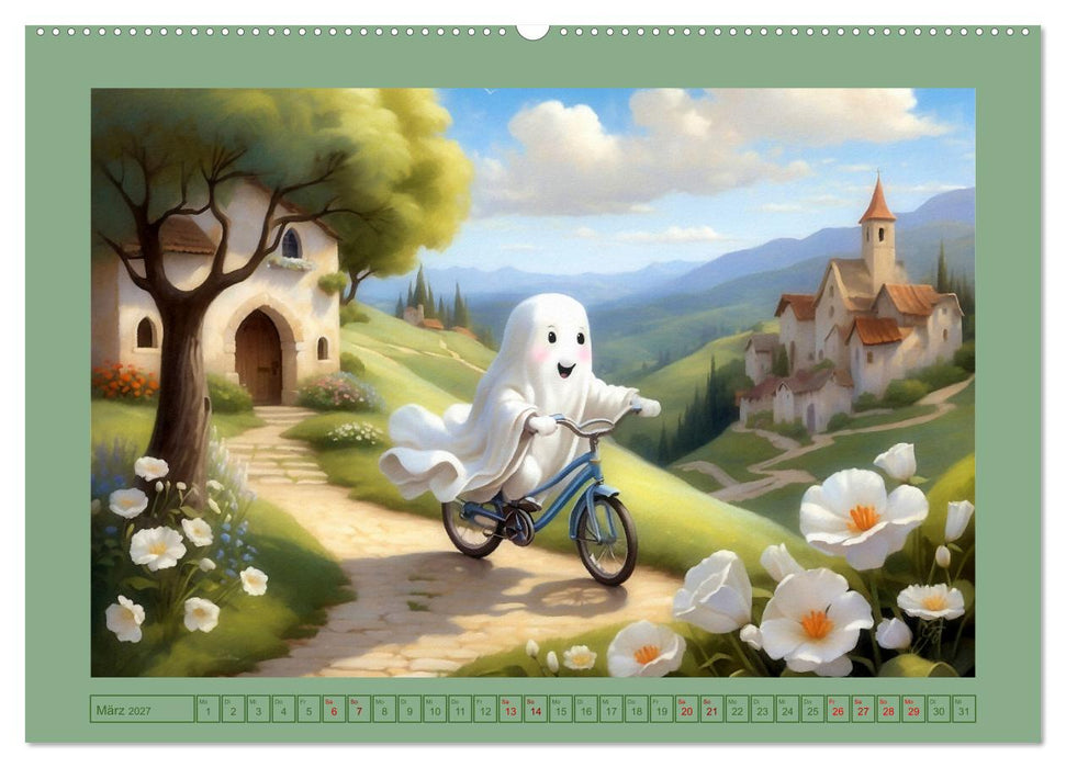 Korbinian, der kleine Geist (CALVENDO Premium Wandkalender 2027)