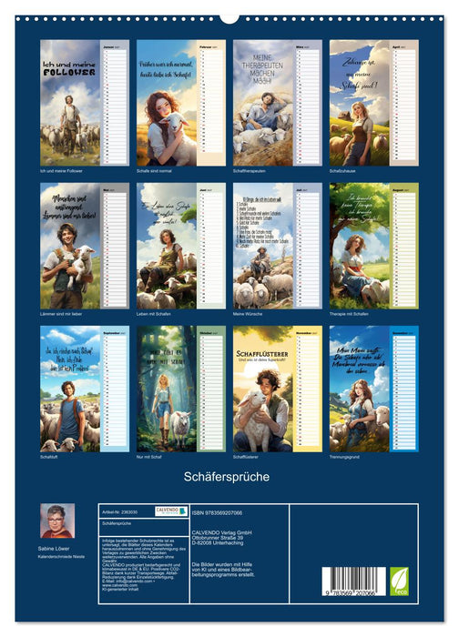 Schäfersprüche (CALVENDO Premium Wandkalender 2027)