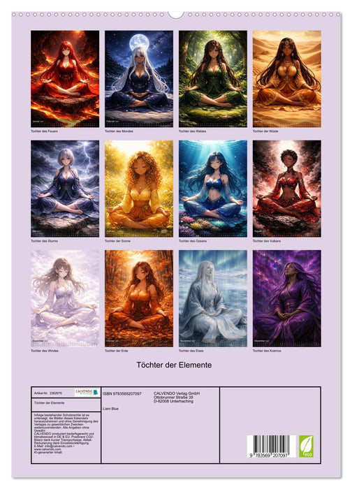 Töchter der Elemente (CALVENDO Premium Wandkalender 2027)