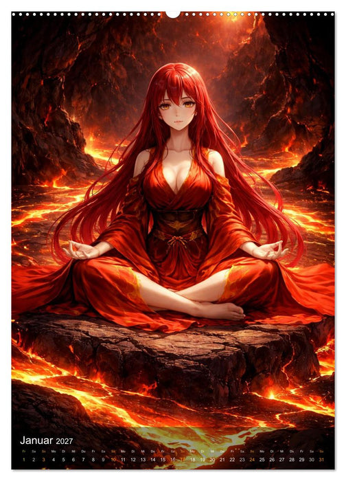 Töchter der Elemente (CALVENDO Premium Wandkalender 2027)