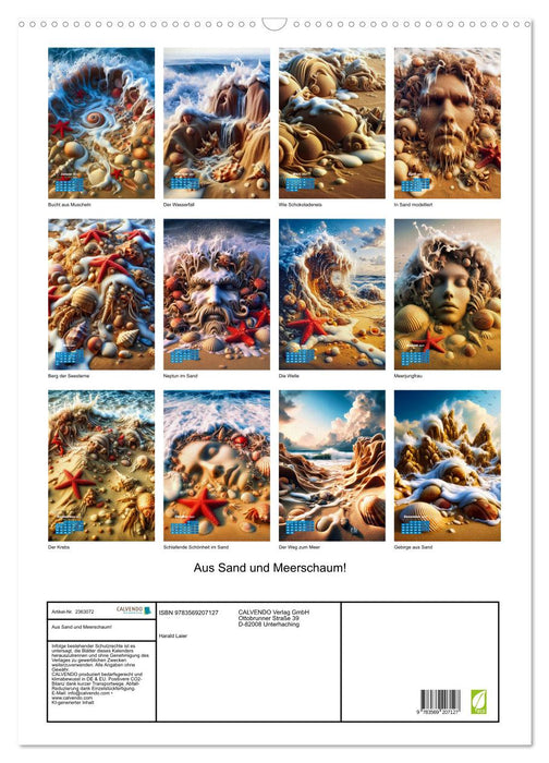 Aus Sand und Meerschaum! (CALVENDO Wandkalender 2027)