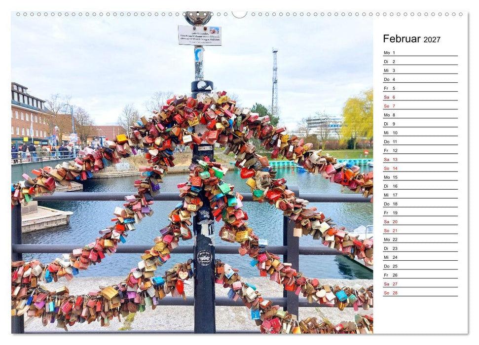 Warnemünde - maritim und bunt (CALVENDO Premium Wandkalender 2027)