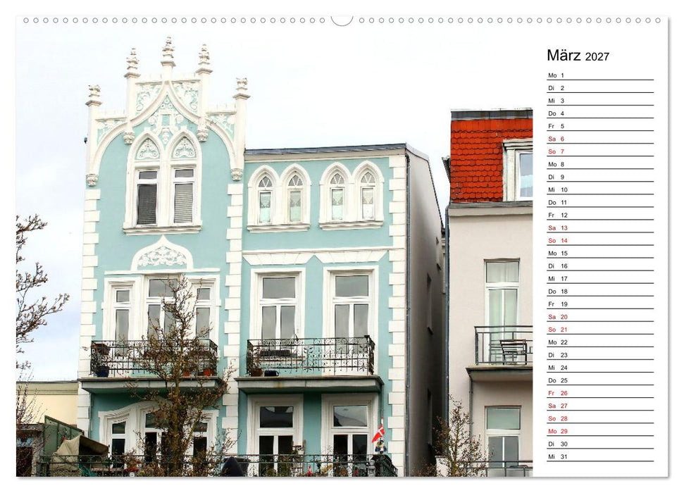 Warnemünde - maritim und bunt (CALVENDO Premium Wandkalender 2027)