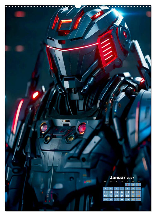 Roboter Nachtwache (CALVENDO Wandkalender 2027)