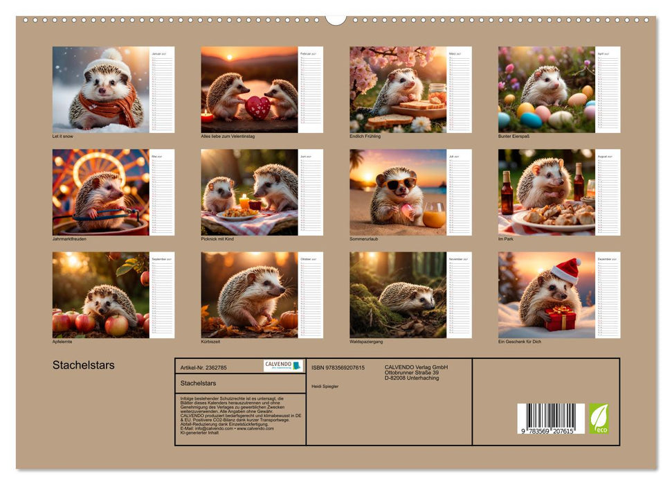 Stachelstars (CALVENDO Premium Wandkalender 2027)
