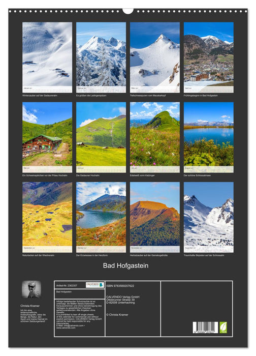 Bad Hofgastein (CALVENDO Wandkalender 2027)