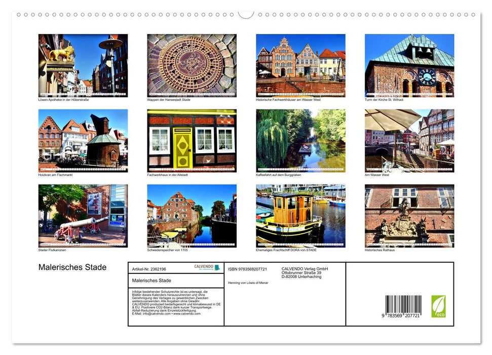 Malerisches Stade (CALVENDO Premium Wandkalender 2027)