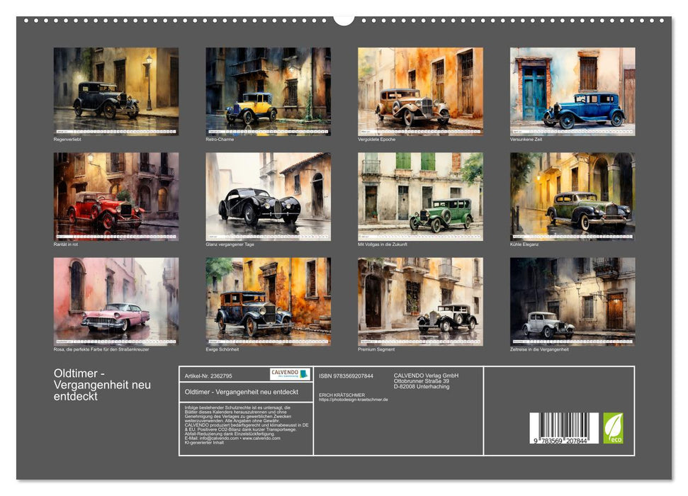 Oldtimer - Vergangenheit neu entdeckt (CALVENDO Premium Wandkalender 2027)
